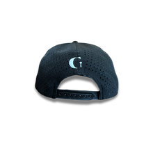 Load image into Gallery viewer, 0007. MULTI-LOGO LASER-PERFORATED | Black (White Rope)
