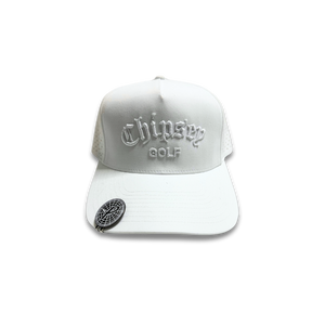 008. WATER REPELLENT LOGO TRUCKER | White